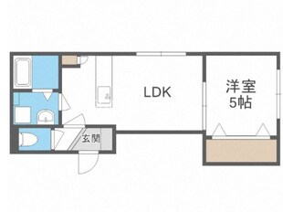 北２４条駅 徒歩4分 3階の物件間取画像